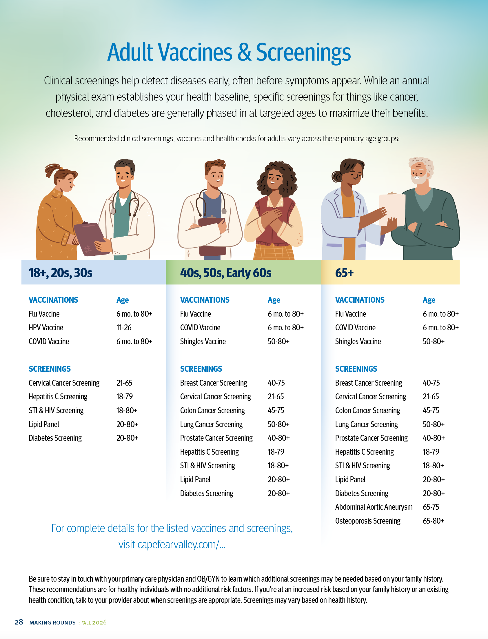 adult vaccines