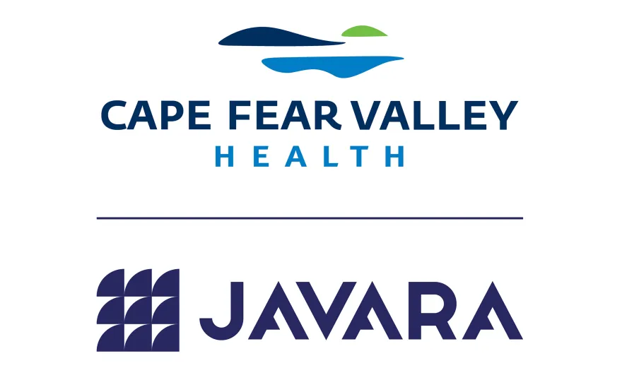 Logos of Cape Fear Valley Health and Javara