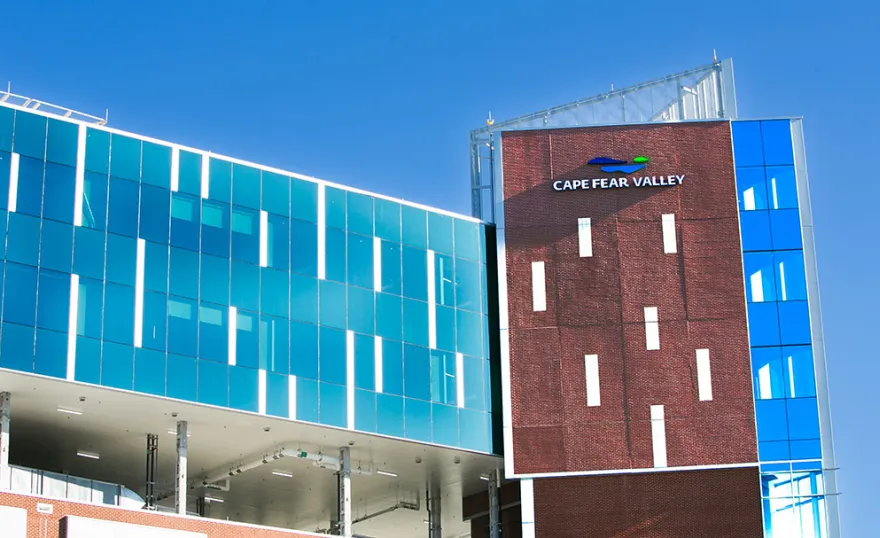 External view of Cape Fear Valley Medical Center.
