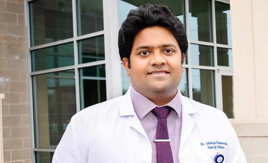 Adithya Kattamanchi, MD of Cape Fear Valley Health’s Diabetes & Endocrine Center – Dunn