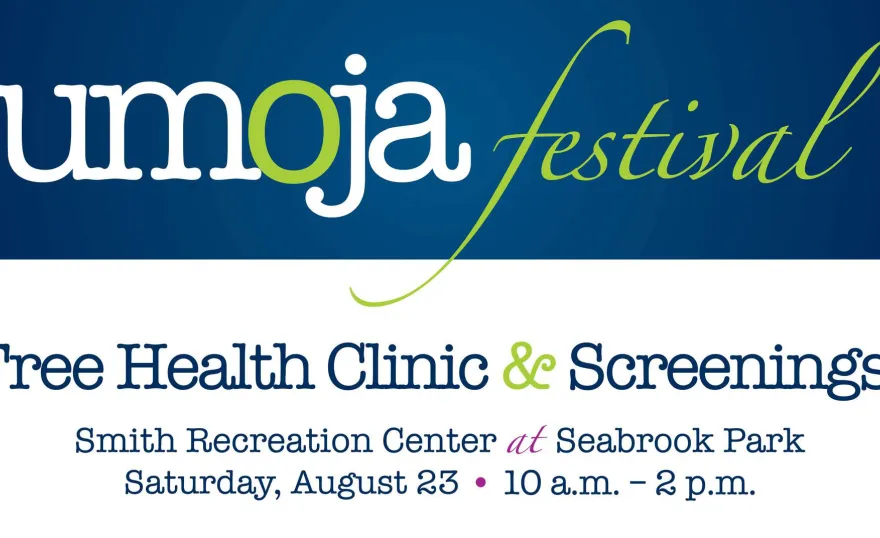 Umoja Festival in a fancy font