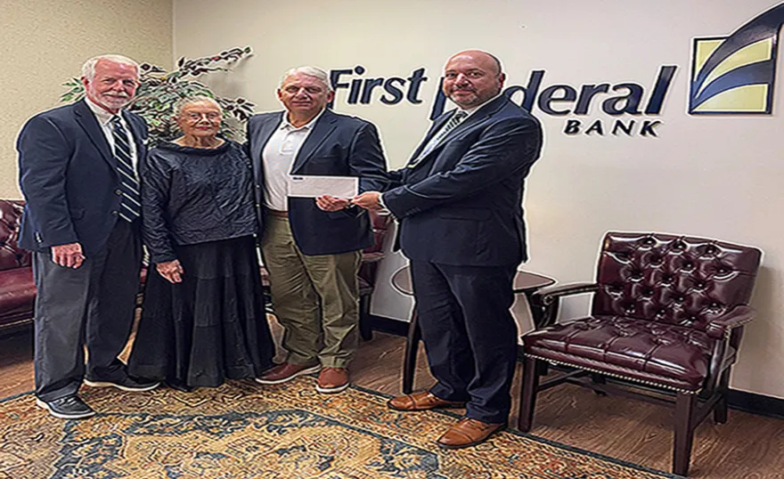  Scott Childers, Executive Director-Harnett Health Foundation, Cornelia Stewart, Chair Emeritus-Harnett Health Foundation, Jeff Whittington, President & CEO-First Federal Bank and Michael Tart, President-Harnett Healthcare