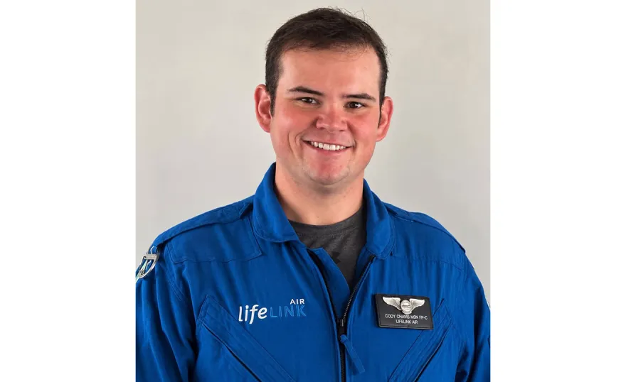 Cody Chavis, director of lifeLINK Air and lifeLINK Specialty Care at Cape Fear Valley Health