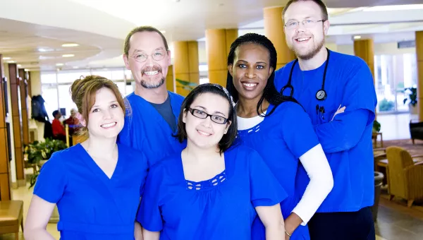 A group of nurses posing for a picture.