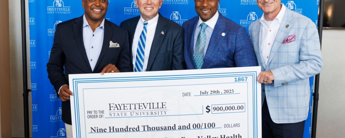 FSU Receives $900,000 Investment from Cape Fear Valley Health Toward New Student Health And Wellness Center