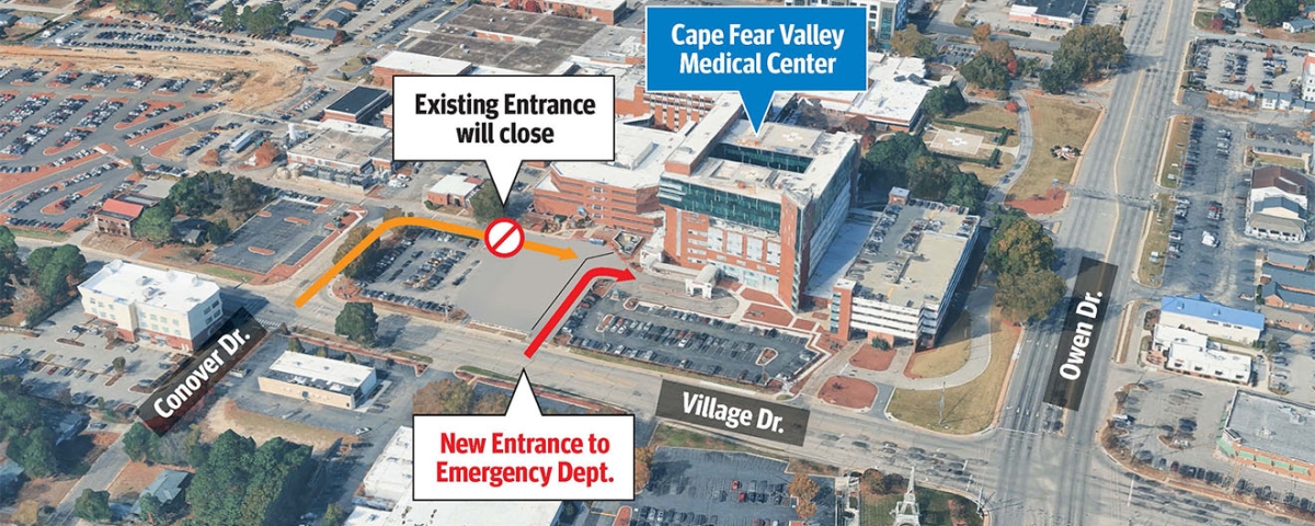 Cape Fear Valley Medical Center to Open New Emergency Department Parking Entrance