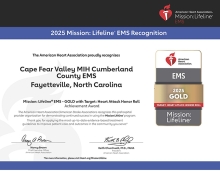 2025 Mission: Lifeline® EMS Gold Achievement Award